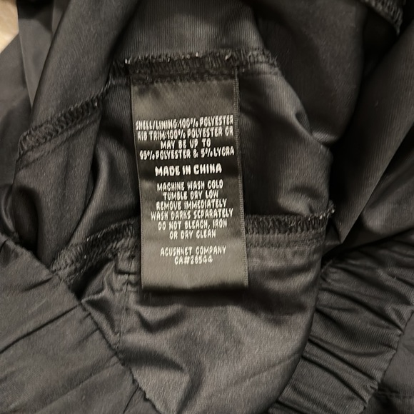 FOOTJOY GOLF WINDBREAKER PULLOVER BLACK SIZE MEDIUM ZIP UP POCKETS - Picture 7 of 7